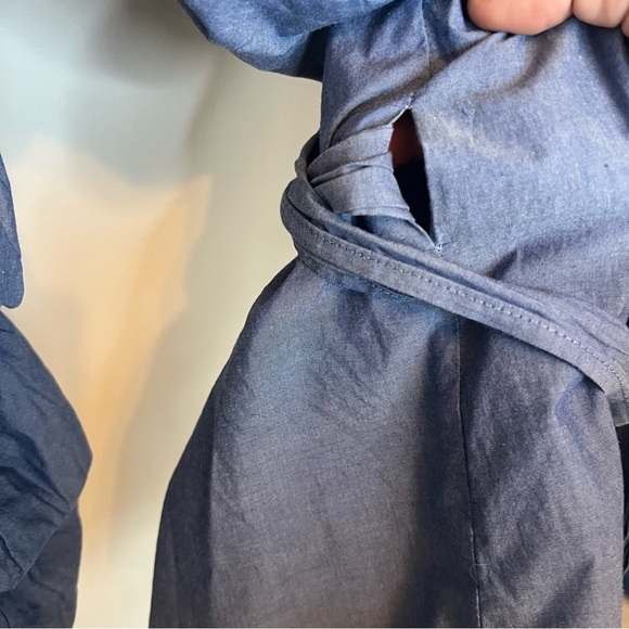 Design Lab Cotton Puff Sleeve Wrap Top - Picture 3 of 6